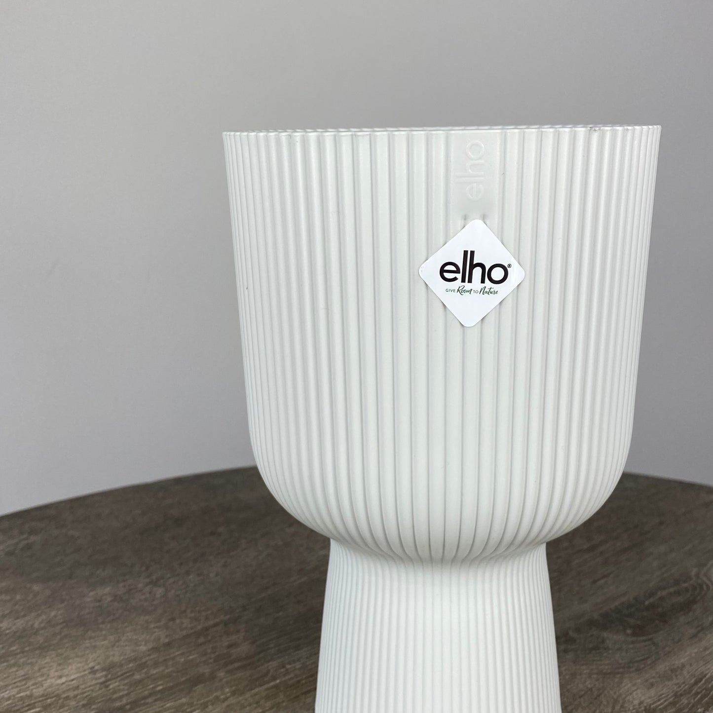 Elho Vibes Fold Coupe Pot | Silky White | 14cm