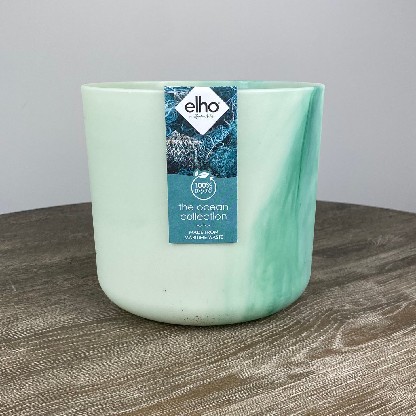 Elho Ocean Collection Round Pot | Pacific Green 16cm