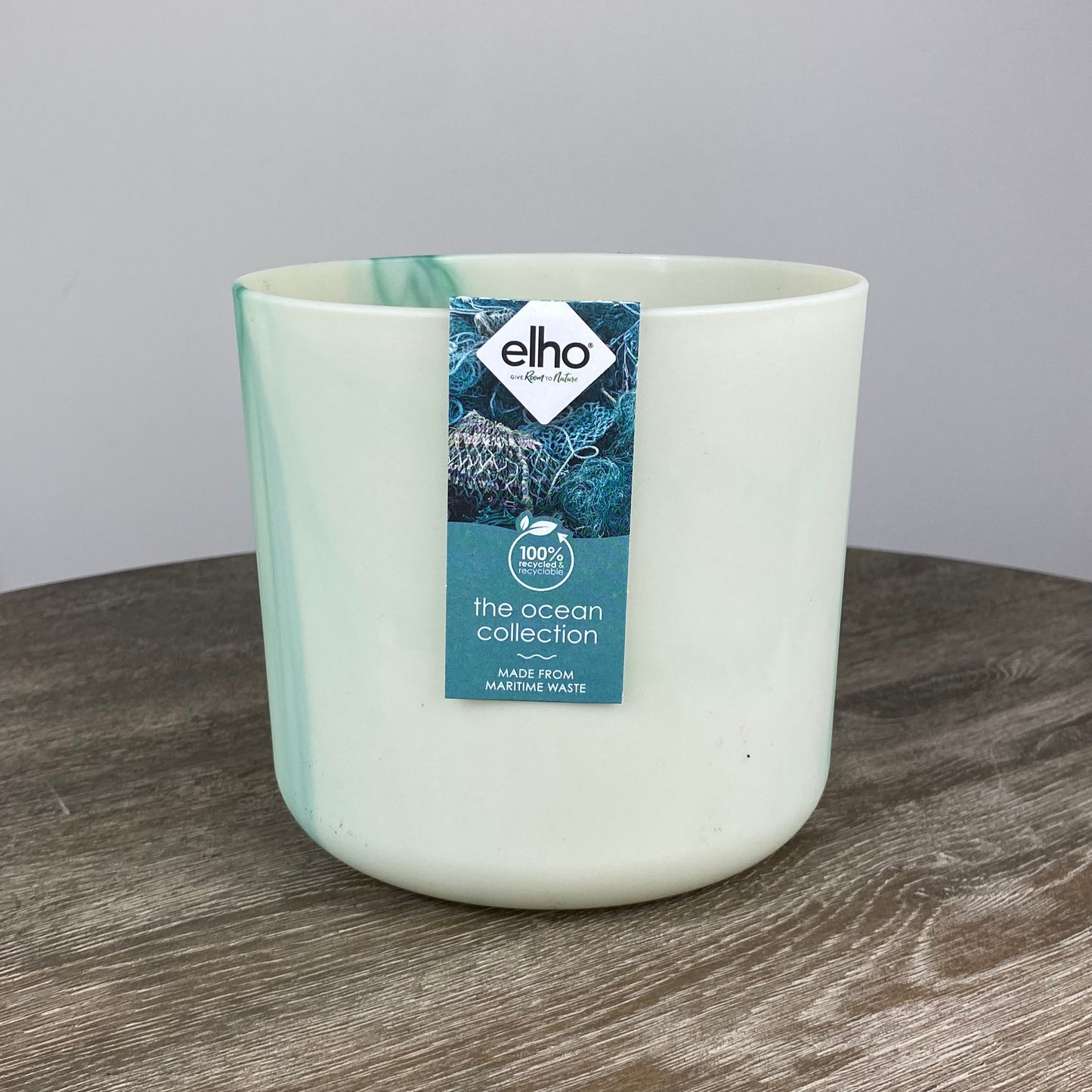 Elho Ocean Collection Round Pot | Pacific Green 16cm