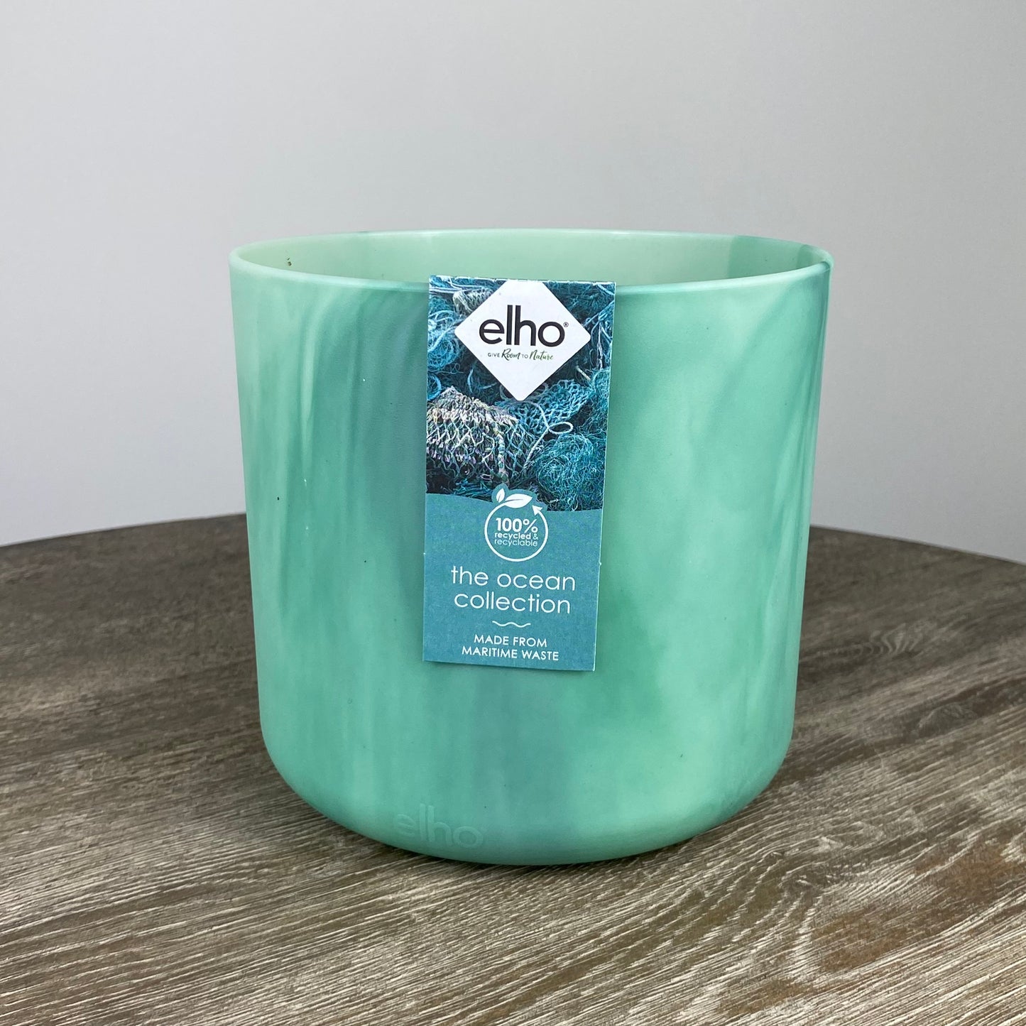 Elho Ocean Collection Round Pot | Pacific Green 16cm