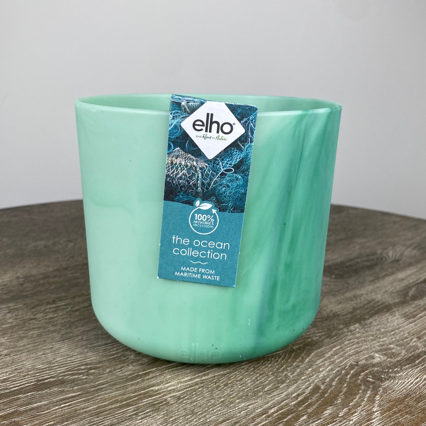 Elho Ocean Collection Round Pot | Pacific Green 14cm