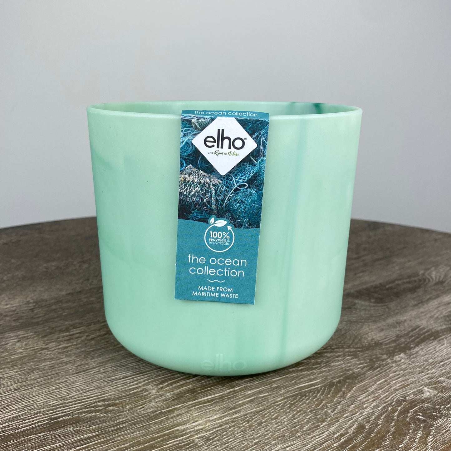 Elho Ocean Collection Round Pot | Pacific Green 14cm