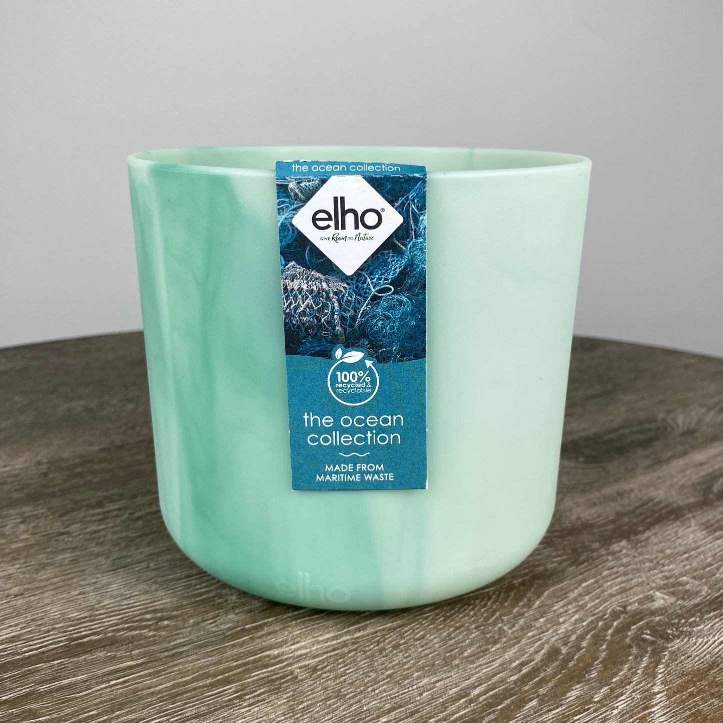 Elho Ocean Collection Round Pot | Pacific Green 14cm