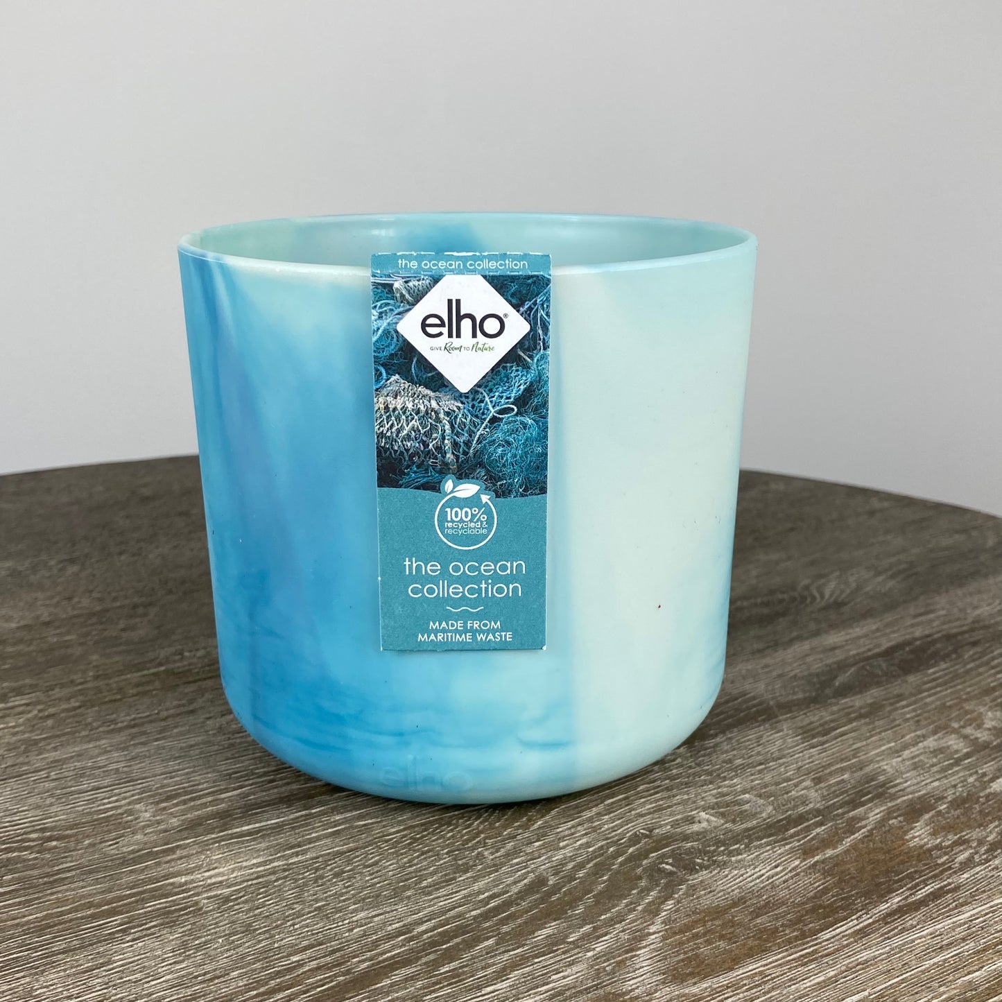 Elho Ocean Collection Round Pot | Atlantic Blue 14cm