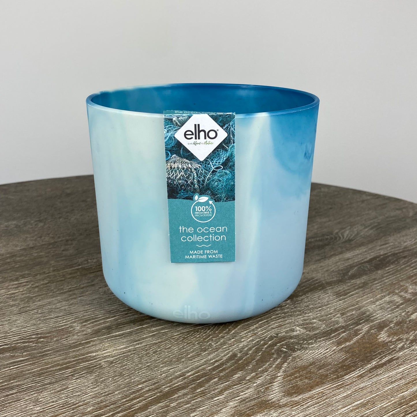 Elho Ocean Collection Round Pot | Atlantic Blue 14cm