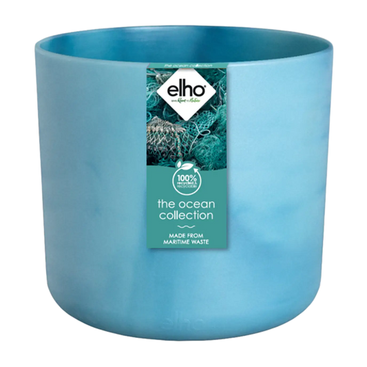 Elho Ocean Collection Round Pot | Atlantic Blue 14cm