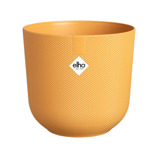 Elho Jazz Round Pot | Amber Yellow 14cm