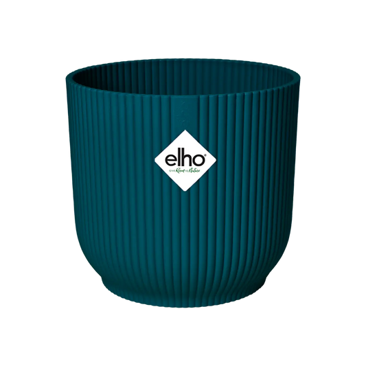 Elho Vibes Fold Round Pot Deep Blue 14cm