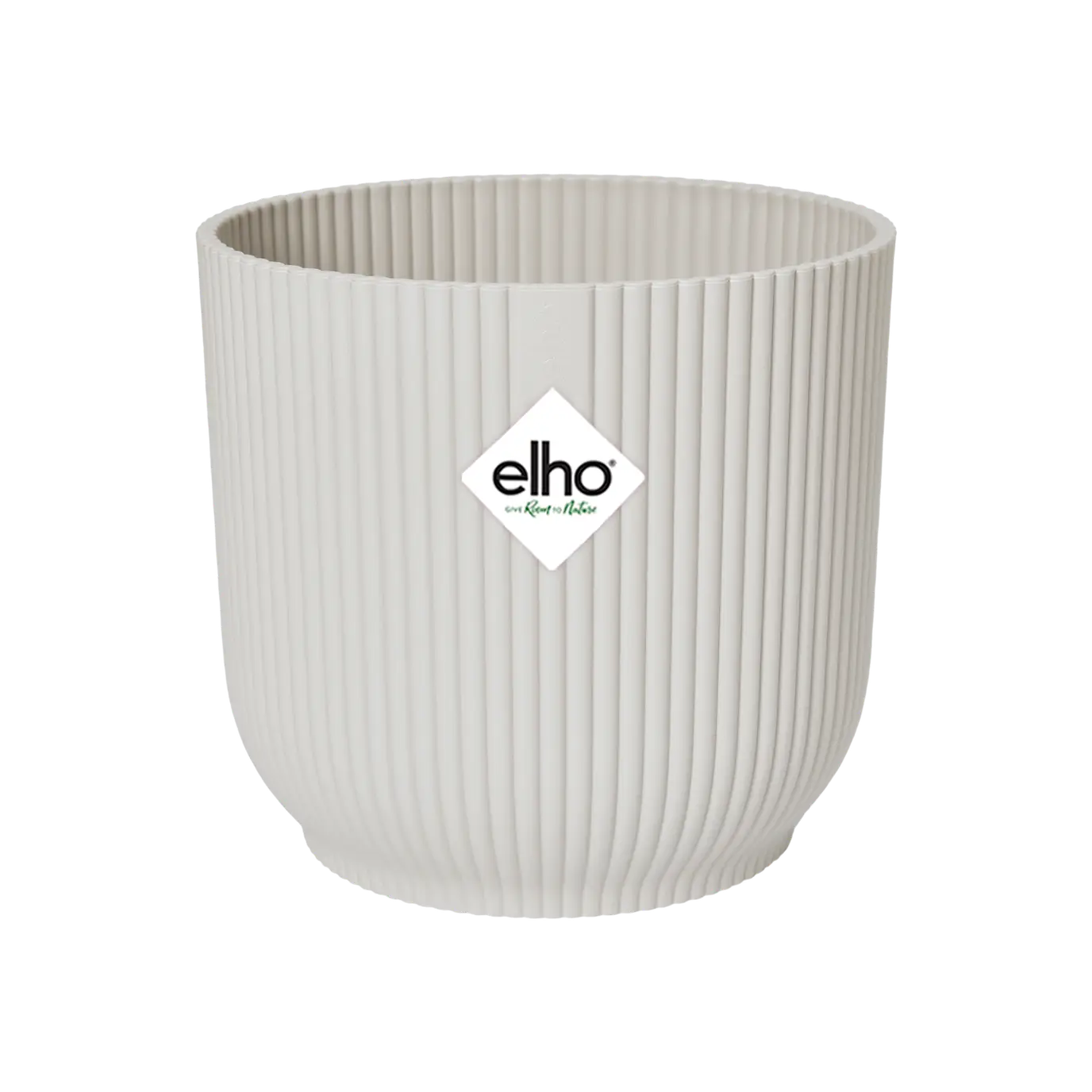 Elho Vibes Fold Round Pot Silky White 11cm