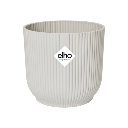 Elho Vibes Fold Round Pot Silky White 14cm