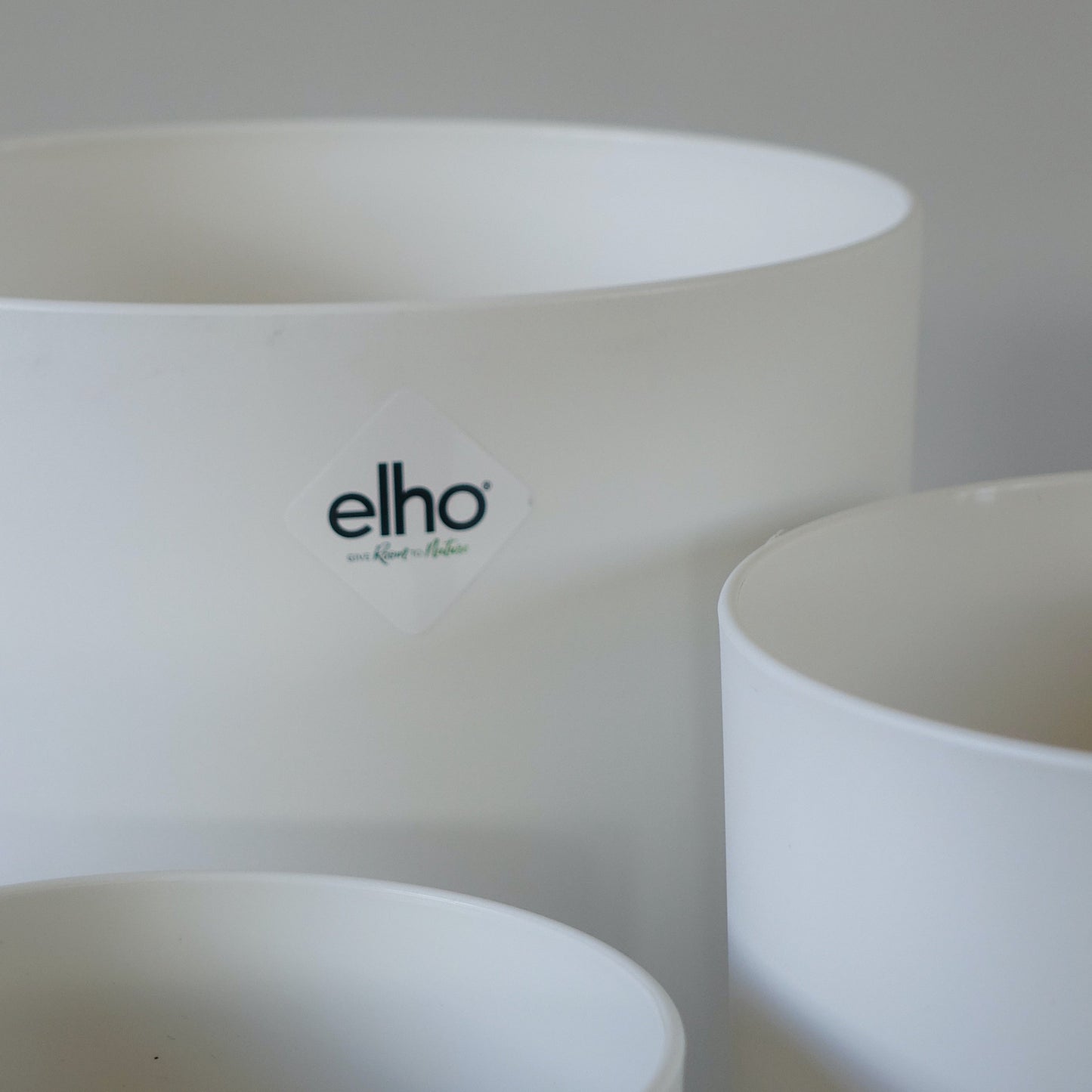 Elho Soft Round Pot White 14cm